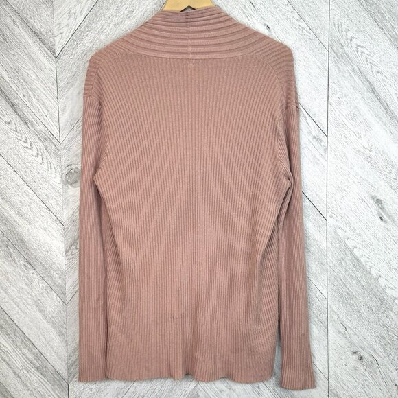 Stoosh Cardigan Sweater Womens Size Large Light Pink Soft Long Sleeve Open Front - Picture 5 of 5